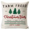 Christmas Pillowcase Gray and White Plaid Office Lumbar Support Home Bedside Cushion Car Neck Cushion