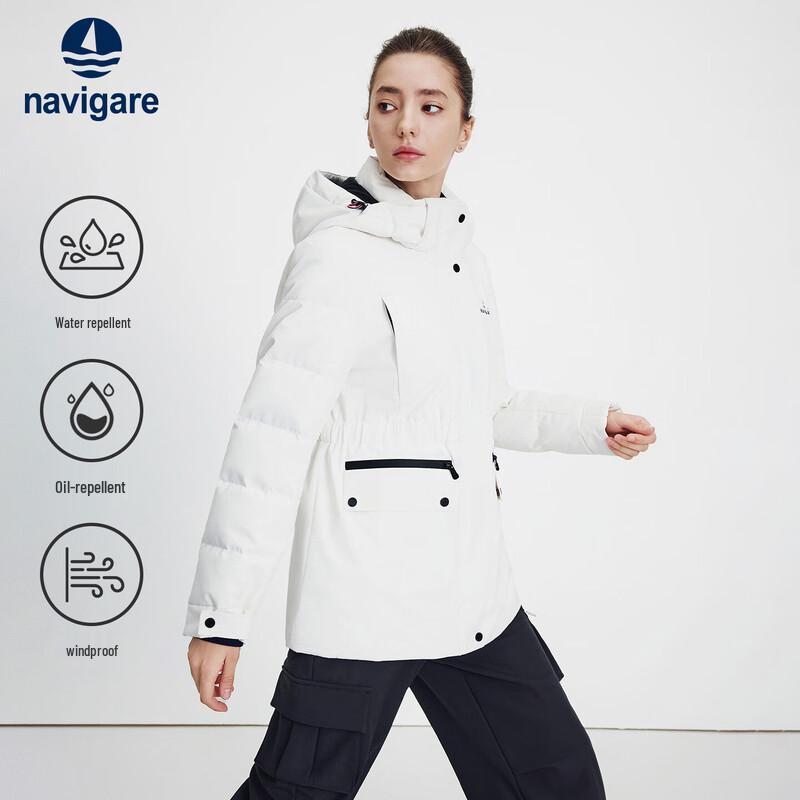 Navigare Women s Water-Repellent Cinch-Waist Down Jacket XL