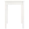 VidaXL Table à manger Blanc 55x55x75 cm Bois massif de pin 814255