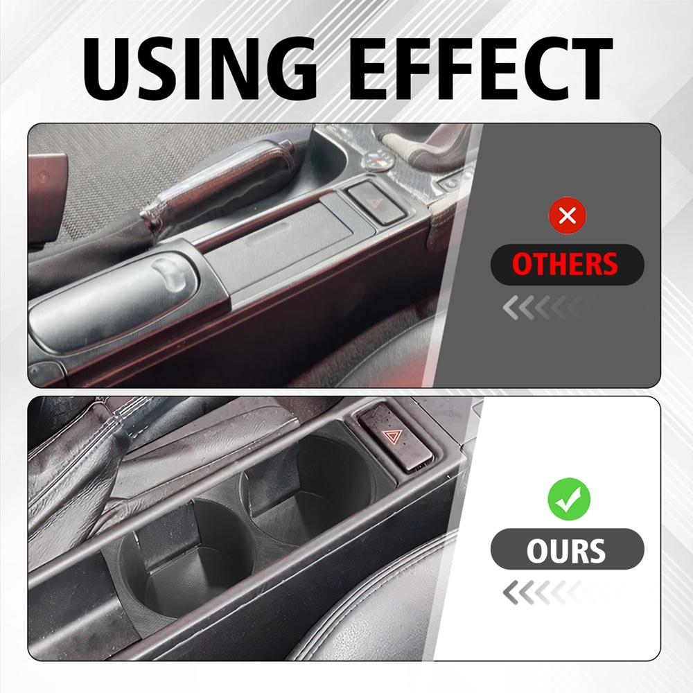 Double Hole Cup Holder Center Console For BMW Z3 (E36|7) ABS Cup Holders