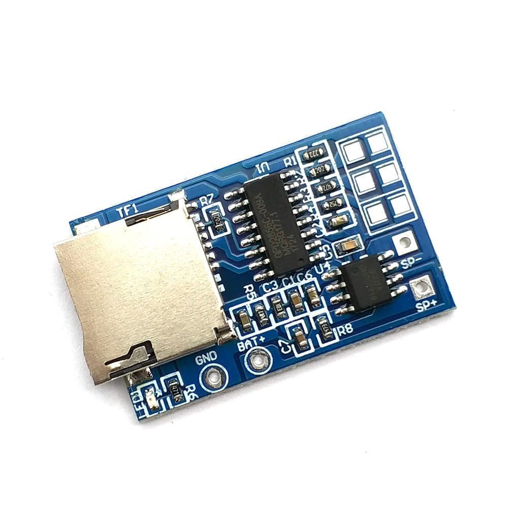 2W Mixed Mono TF Card MP3 Player Decoder Board Amplifier Module 3.7V/5V Power Support MP3 FM Radio USB Audio Module