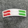 2pcs Italian Tricolor Flag Epoxy Decorative Sticker 3D Motorcycle Tank Decals Stickers Case Strong Stickiness Car Decals