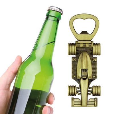 Yousheng Race Car Bottle Opener Christmas Charm Zinc Alloy Non-Slip Handle Festive Gift for Racing Fans Dads Husbands Collectors Holiday Accessory