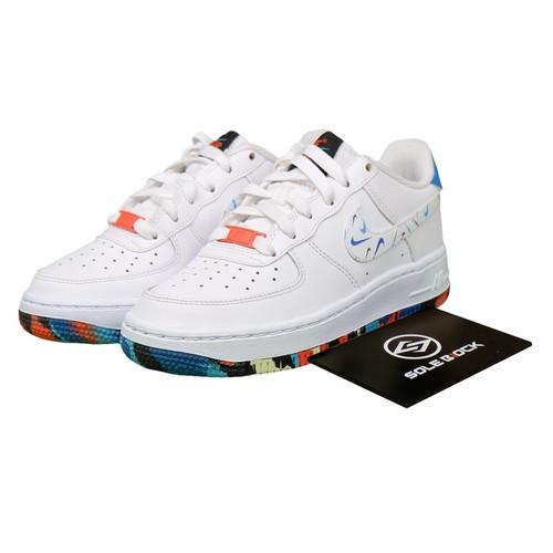 

Nike Air Force 1 LV8 GS Swoosh Pack DM7597-100 EU 35.5 белый/императорский голубой