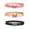 Simple And Stylish Metal Butterfly Rhinestone Belt For Women