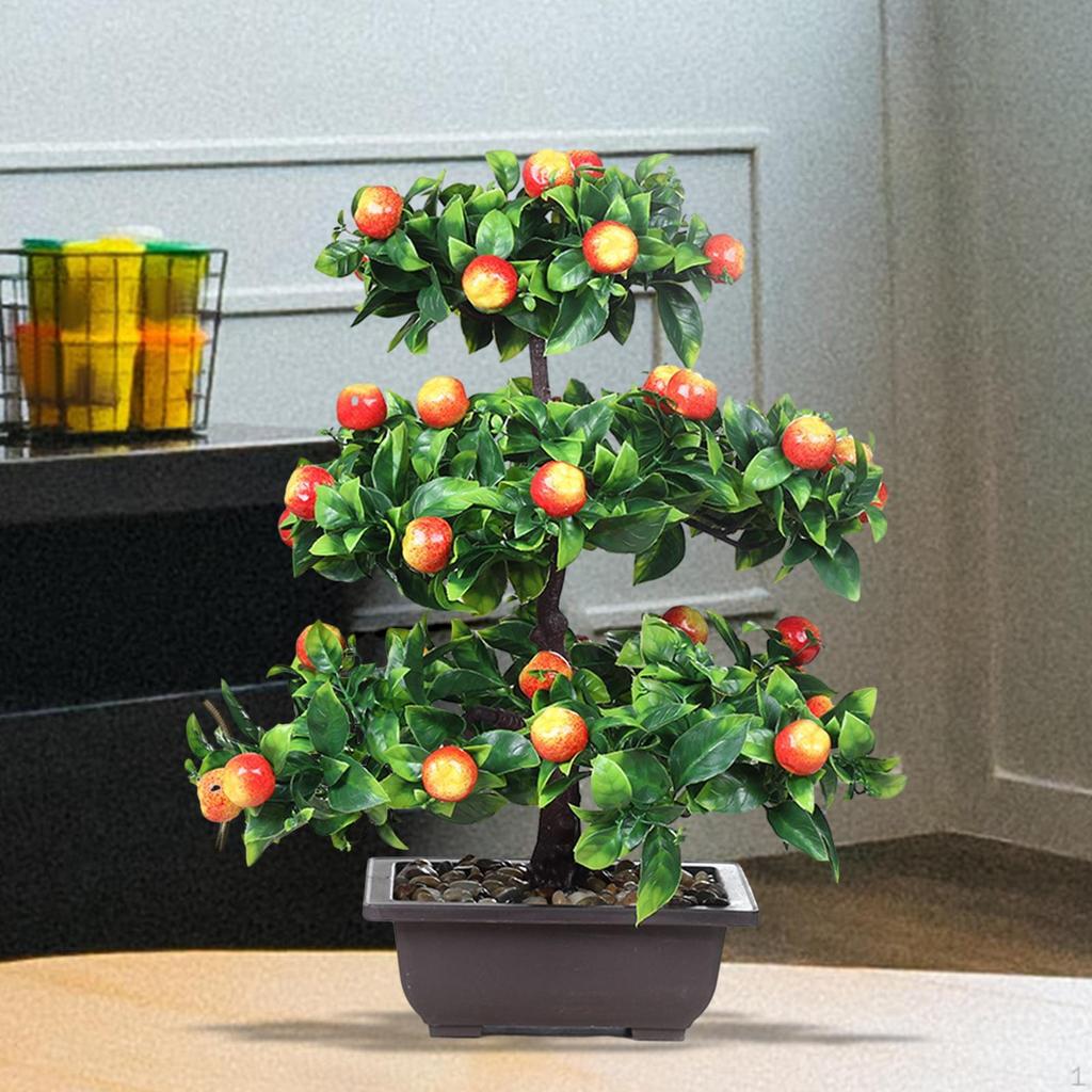 13 Inch Artificial Bonsai Fruit Tree for Table Centerpiece And Event Display