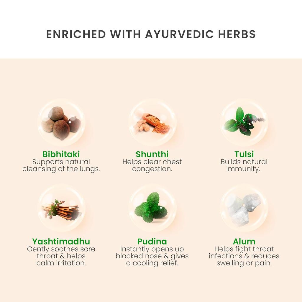 Vedistry Kofol Herbal Gargle Solution Alcohol Free Ready To Use Oral Rinse For Throat Care Freshening 100 Ml X Pack Of 3