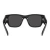 Prada Fashionable and High-end Triangular Logo Design, Acetate Fiber, Square Sunglasses, Unisex Couple Style, Black