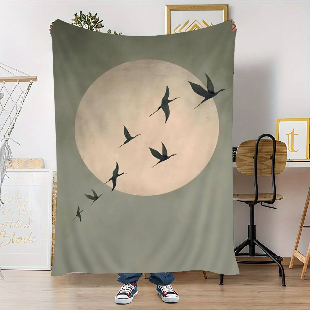 Japandi Art Print Flying Birds Hanging Bohemian Tapestry Bohemian Wall Tapestries Mandala Cheap Hippie Wall Hanging