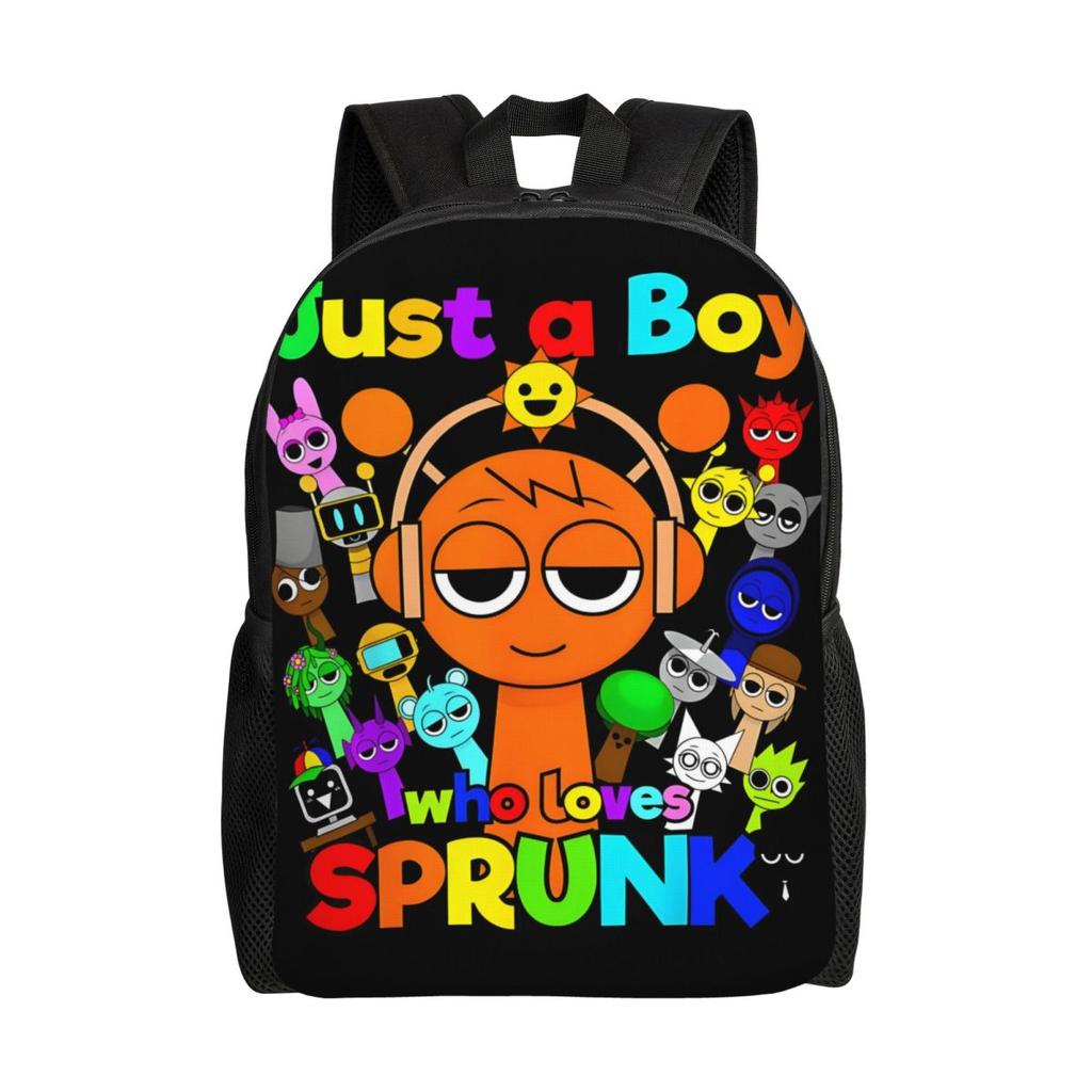 Custom Cartoon Sprunki Backpacks for Women Men Water Resistant College School Bag Print Bookbags