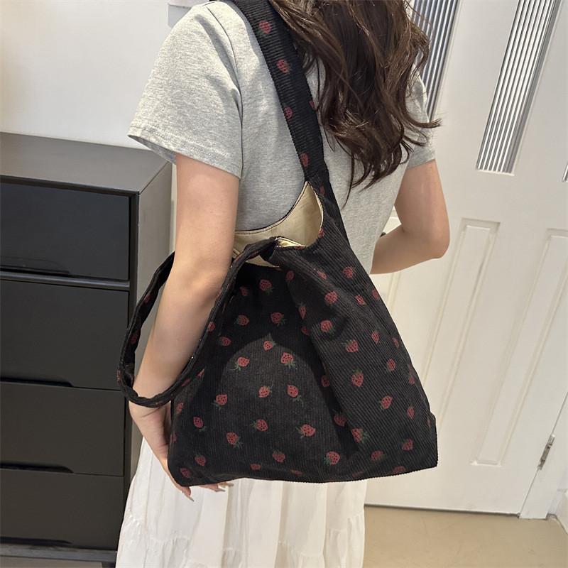 Large Capacity Fashionable Tote Bag For Summer Casual Street Style Available In Black Pink And White