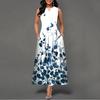 2025 New Fashion Trend Dresses Spring Summer Printed Waist Dresses Fashion Women's