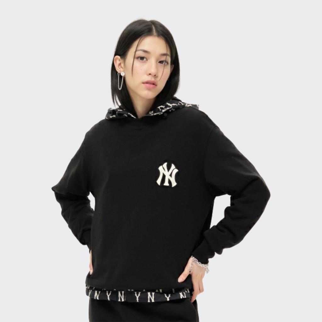 MLB Vintage Bluza z okrągłym dekoltem New York Yankees Unisex Bluza Czarna 3AMTM0114-50BKS