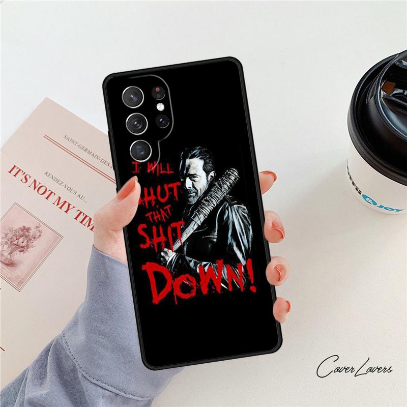 Negan Walking Dead phone case For Samsung Galaxy S24 S25 S23 S22 Ultra Note 10 20 Plus S20 S21 FE Cover
