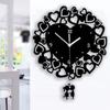 Creative Hollow Pattern Acrylic Wall Clock Design Silent Wall Clock for Home Decoration Clocks.