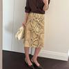 Snake Printed Straight Skirt For women High Waist Loose Long Skirt Ins Hot Streetwear Female Skirt Summer New 2026