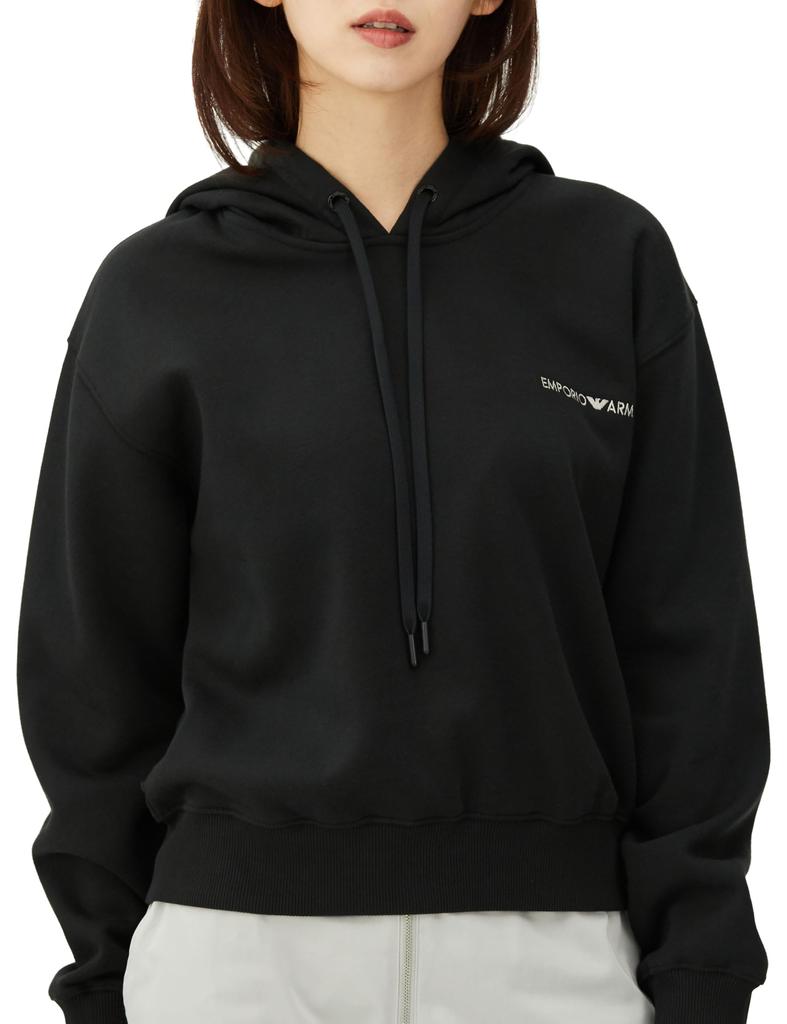 Emporio Armani Women's Hoodie 98. Black
