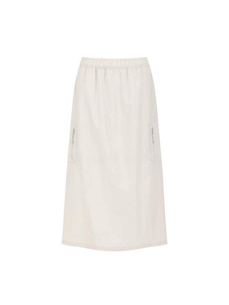 Allaeseuka Women'S Nylon Spandex Long Cargo Skirt_Pag2Rr2420Lbe
