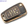 Jingyuqin 3/4/5 Buttons Soft Tpu Car Key Case For Opel/Buick/Chevrolet Cruze Epica Lova Camaro Impala Aveo Malibu Sail Orlando