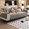New Winter Plush Sofa Cushion Autumn And Winter Light Luxury High-End Seat Cushion Fixed Non-Slip Sofa Cover Cover Cloth