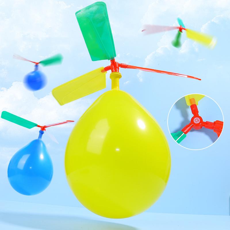 6pcs DIY Balloon Recoil Car Helicopter Science Experiment Educational Props School Classroom Teaching Incentive Supplies TMZ