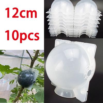 12cm 10pcs Fruit Plant Tree Rooting Ball Root Box Plastic Case Transparent Flower Grafting Rooter Growing High-pressure Breeding