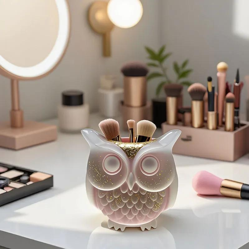 2026 Latest Models Owl Silicone Mold for Resin Candle Holder, DIY Plaster Cement Aroma Cup,Flower Vase Reusable Craft Decor Gift
