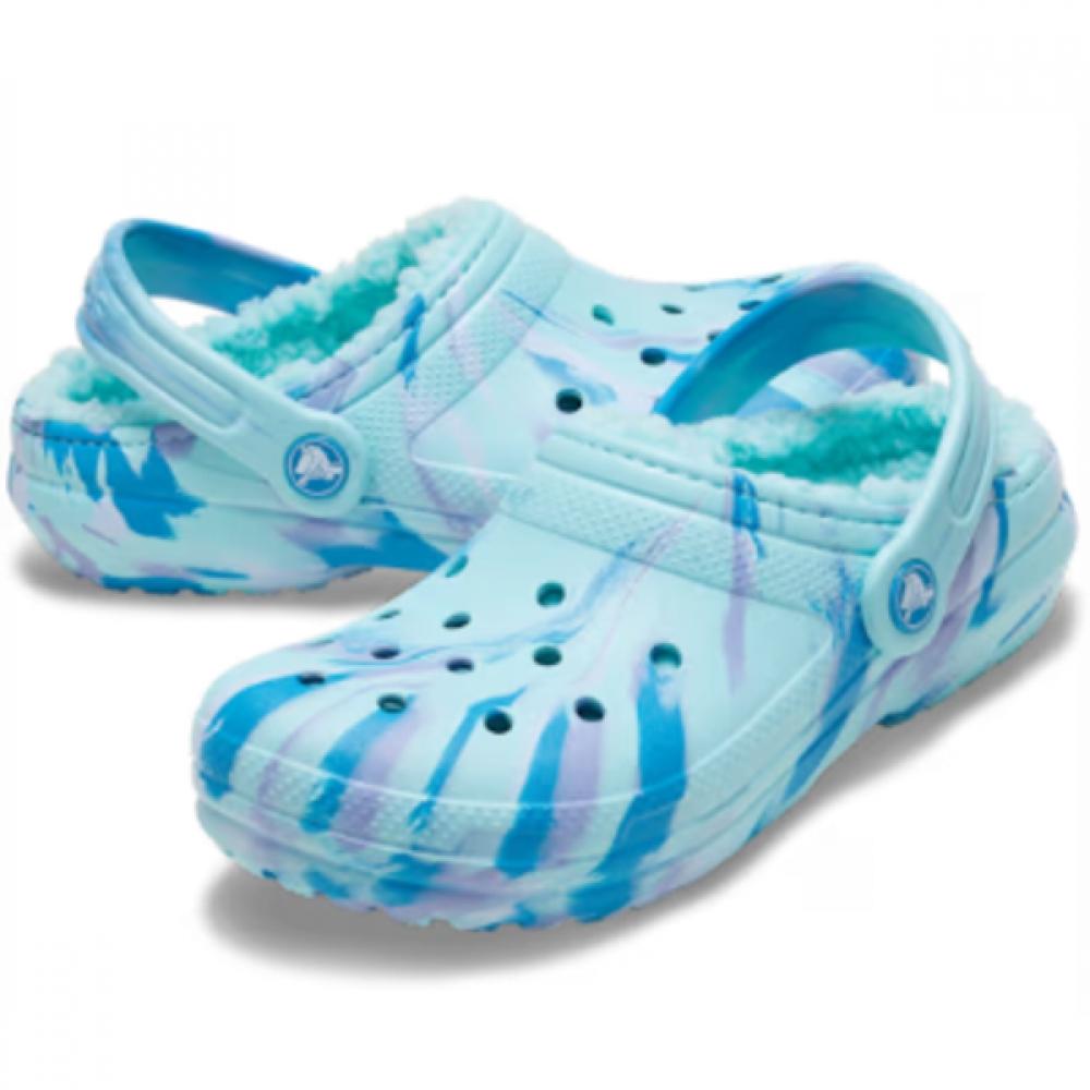 Crocs Classic Lined Marble Clog Kids 207773 1iq
