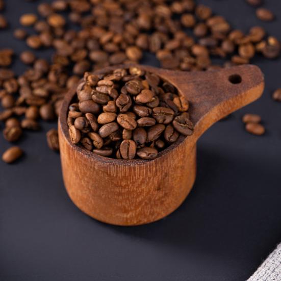 Wooden Measuring Cups And Spoons Set Coffee Bean Powder Measuring Spoon Nested Baking Tools for Accurate Cooking Rustic Kitchen Decor