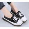 Women Spring Sneakers 2024 New Genuine Leather Trend Color Matching Women Shoes Flat Lace-up Casual Girl Student Shoes