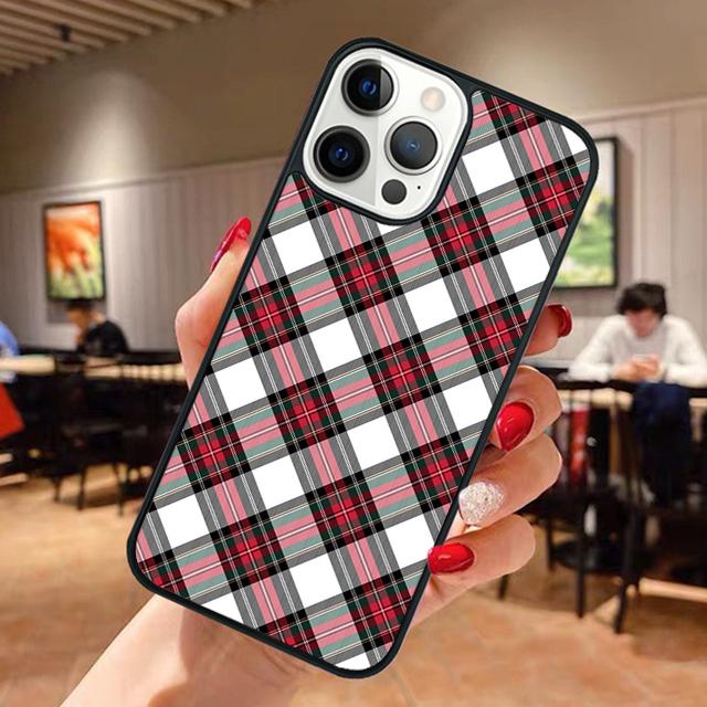 Clan Stewart Dress Tartan Plaid Pattern Phone Case For iPhone 17 Air 13 12 14 15 16 For Apple Pro Max Plus