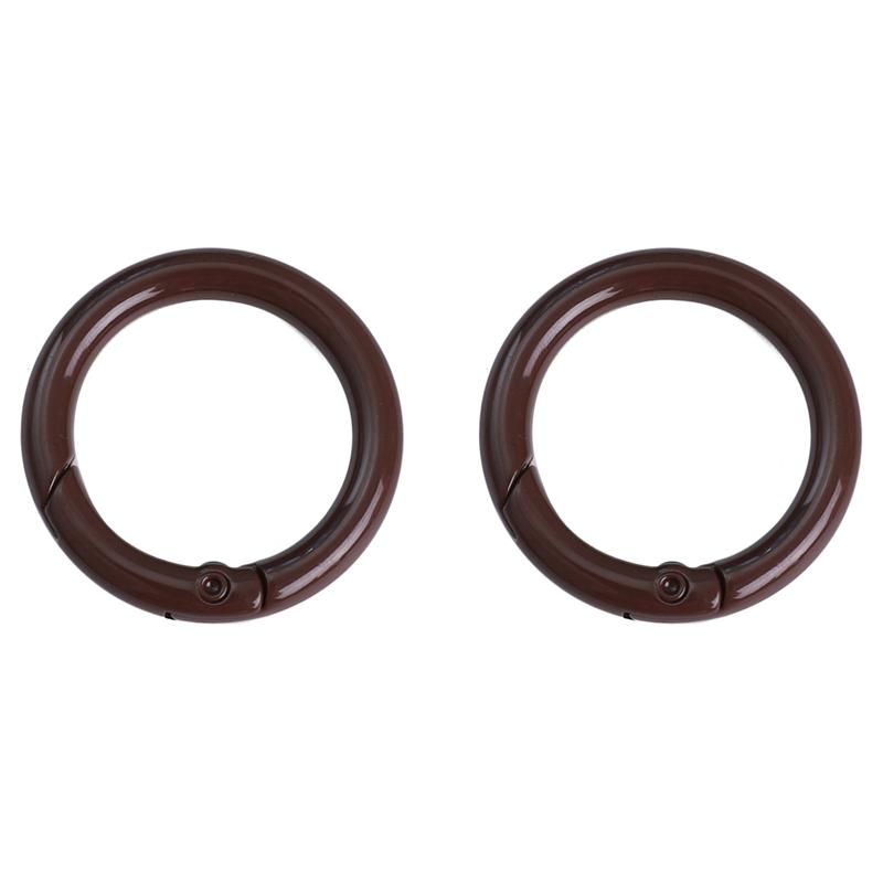 2/5/10Pcs Alloy Spray Painted Open Ring Spring Buckle Clasps For Key Bag Accessories