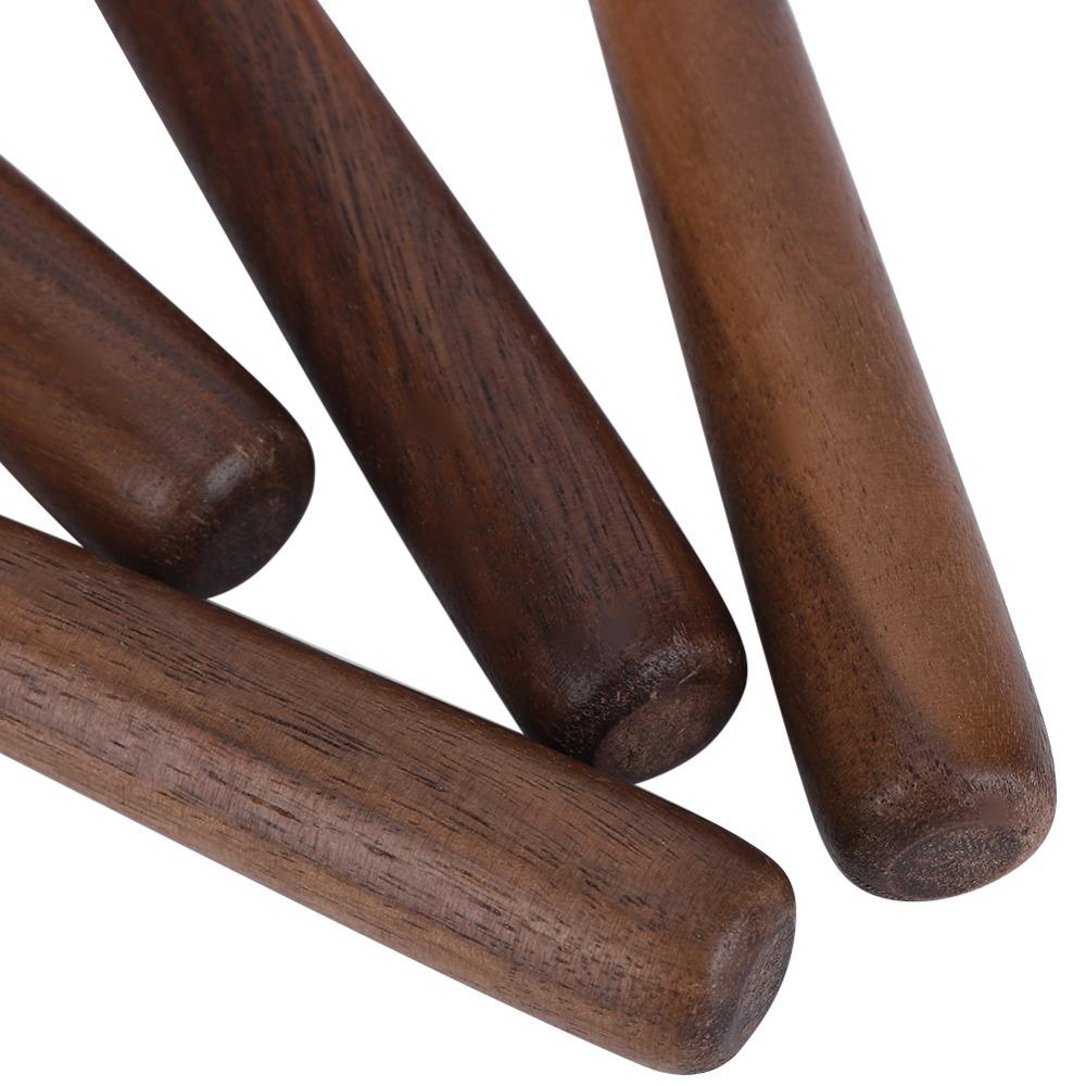 4PC Set Wooden Handle Measuring Cup Set Rose Gold Finish Kitchen Measuring Tools Kitchen Use
