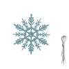 12pcs Christmas Snowflake Ornaments, Plastic Snowflake, Glitter SnowFlakes, Xmas Tree Pendant, Snowflake for Christmas Tree