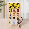 Ammeter Led Busy Board Children'S Educational Early Education Simulation Electronic Switch Training Wooden Toy