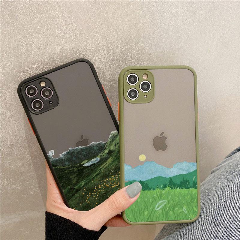 Field Flower Jungle Fresh Scenery Phone Case For iphone 16 14 11 12 13 15 Pro Max Mini 7 8 Plus SE2 XR XS Shockproof Cover Funda