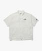 Comfy Short Sleeve Full-Zip Jacket Off White