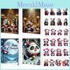 Adorable Cartoon Acrylic Christmas Panda Hanging Ornaments For Kids Gifts