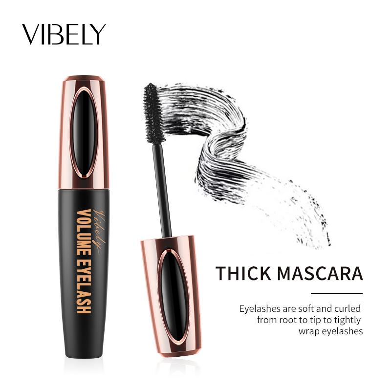 VIBELY 4D Volumizing Volumizing Volumizing Mascara in Black, Waterproof, Non-Smudding and Lengthening Mascara