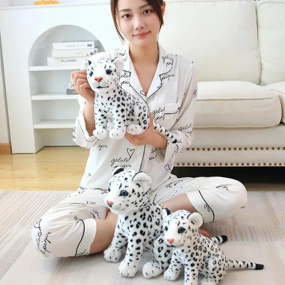 Cotton Simulated Stuffed Toy Soft Plush Realistic Stuffed Lion Doll Plush Leopard Toy Kids Toys