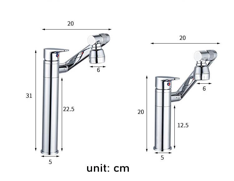 Multifunction Bathroom Faucet Gold Sink Faucet Hot Cold Water Mixer Crane Deck Mounted Universal Water Taps Black White