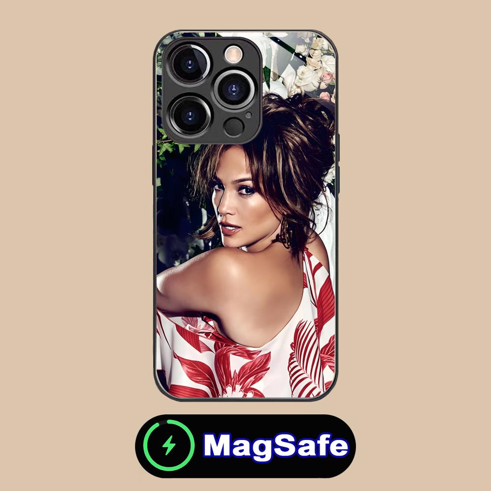 Jennifer Lopez Mobile Cell Phone Case for iPhone 17 16 15 14 13 12 11 Air Pro Max Plus Mini MagSafe Glass Colorful Cover Pretty