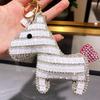 Cute Horse Keychain With Czech Rhinestones For Gift Giving And Fashion Accessory