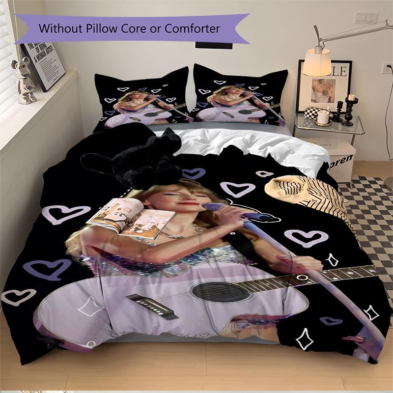 3Pcs Taylor Swift Live Performance Bedding Sets For All Sizes New 3D Printed Bed Cover Comforter Duvet Cover Pillowcase Bedroom Decoration