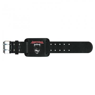 Airbourne Black Dog Barking Leather Wristband