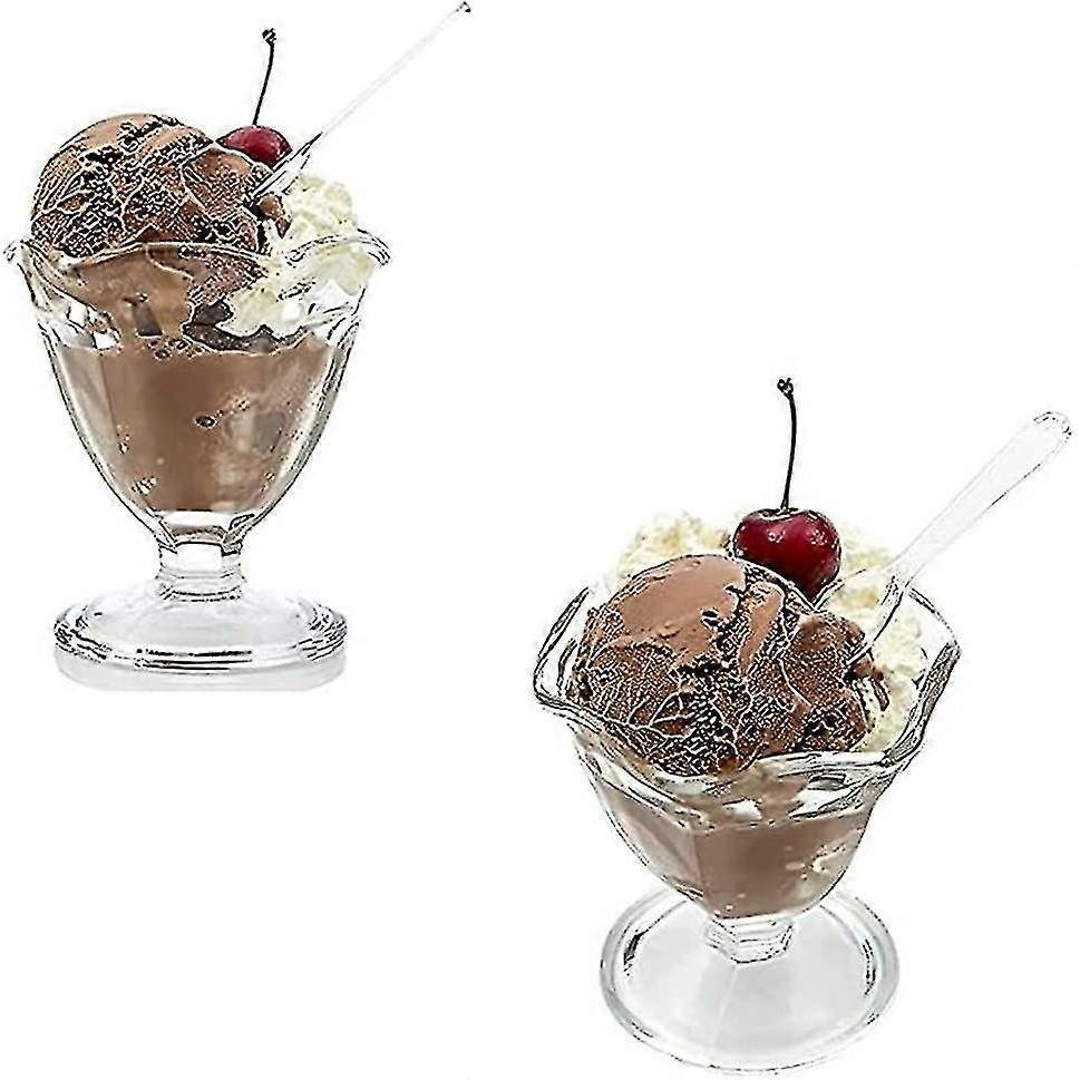 Althee 500pcs Disposable Plastic Spoons Clear Ice Cream Spoons Mini Spoons For Jelly Pudding Desert