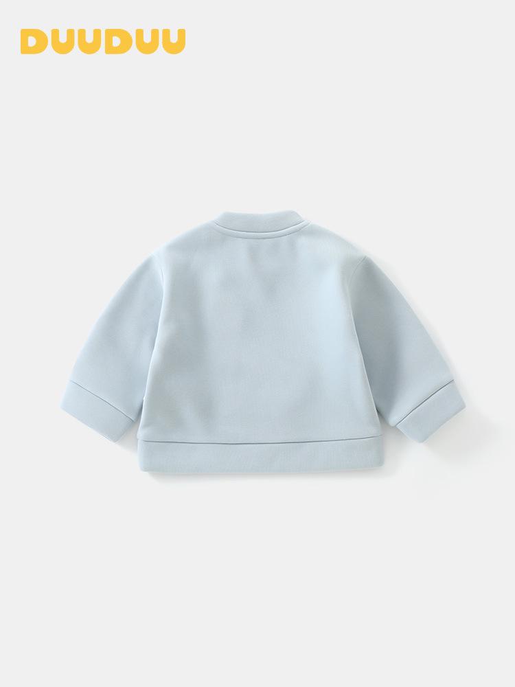 DUUDUU 2025 Koreanischer Herbst-Hoodie für Kinder mit Fleece-Futter