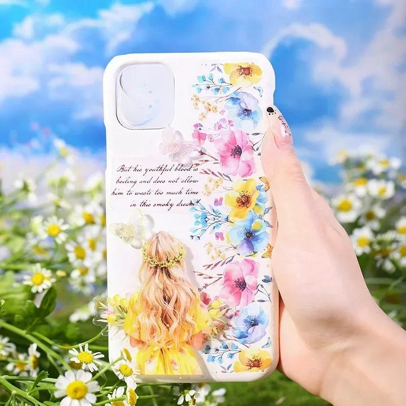 20pcs Botanical Landscaping Sticker Secret Floral Collection Floral Handbook Supplies Stickers Package Scrapbook 182*69mm