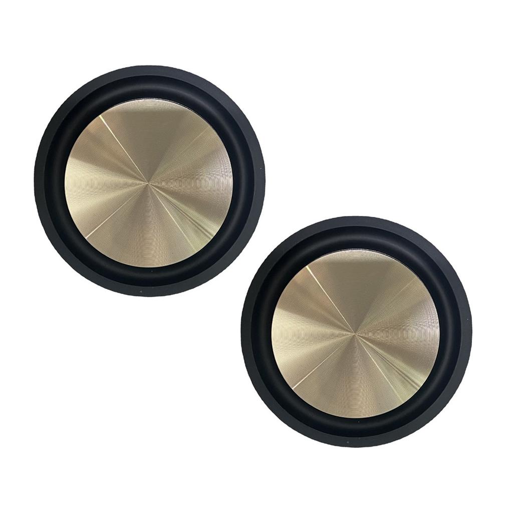 2Pcs Woofers Speaker Passive Radiator 3.54inch Rubber Edges Diaphragm Auxiliary Strengthen Bass Vibration Membranes