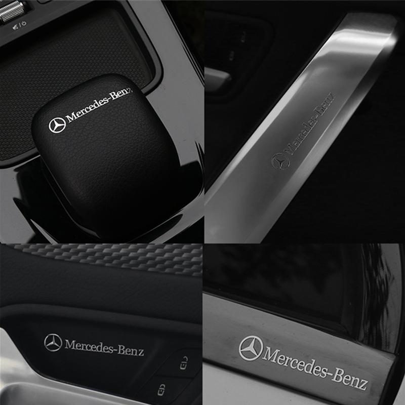 CRH1 Car Metal Emblem Wiper Stickers Reflective Decor Decals For Mercedes benz A C E S Class CLA CLS W212 W213 W204 W205 Accessories